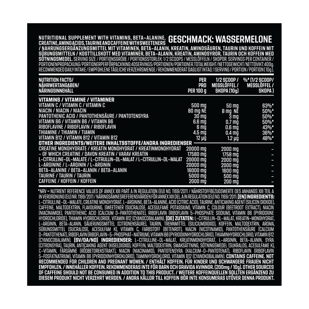 AK-47 Labs Schizo Pre-workout - Produktansicht 5