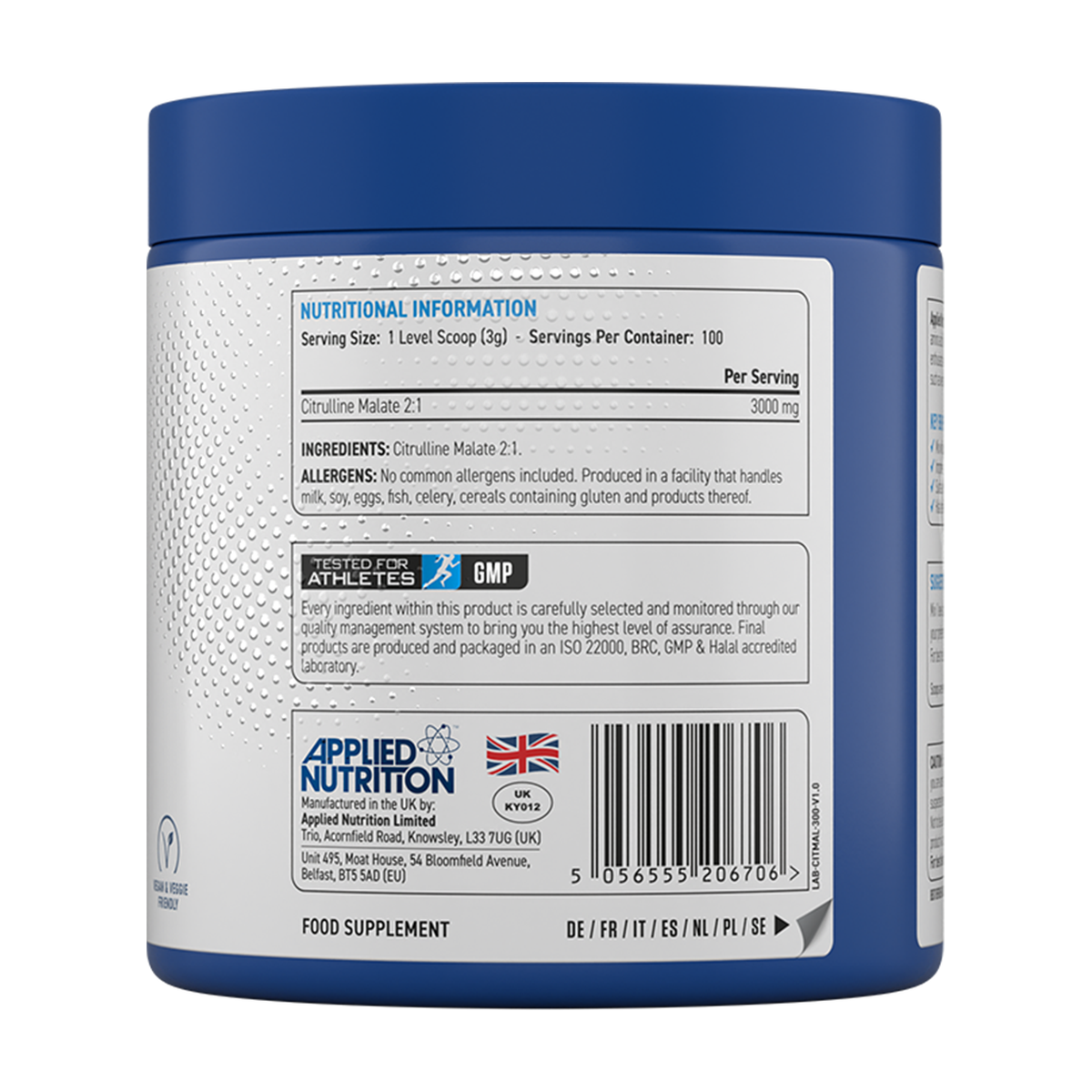 Applied Nutrition Citrulline Malate 2:1 - Produktansicht 2