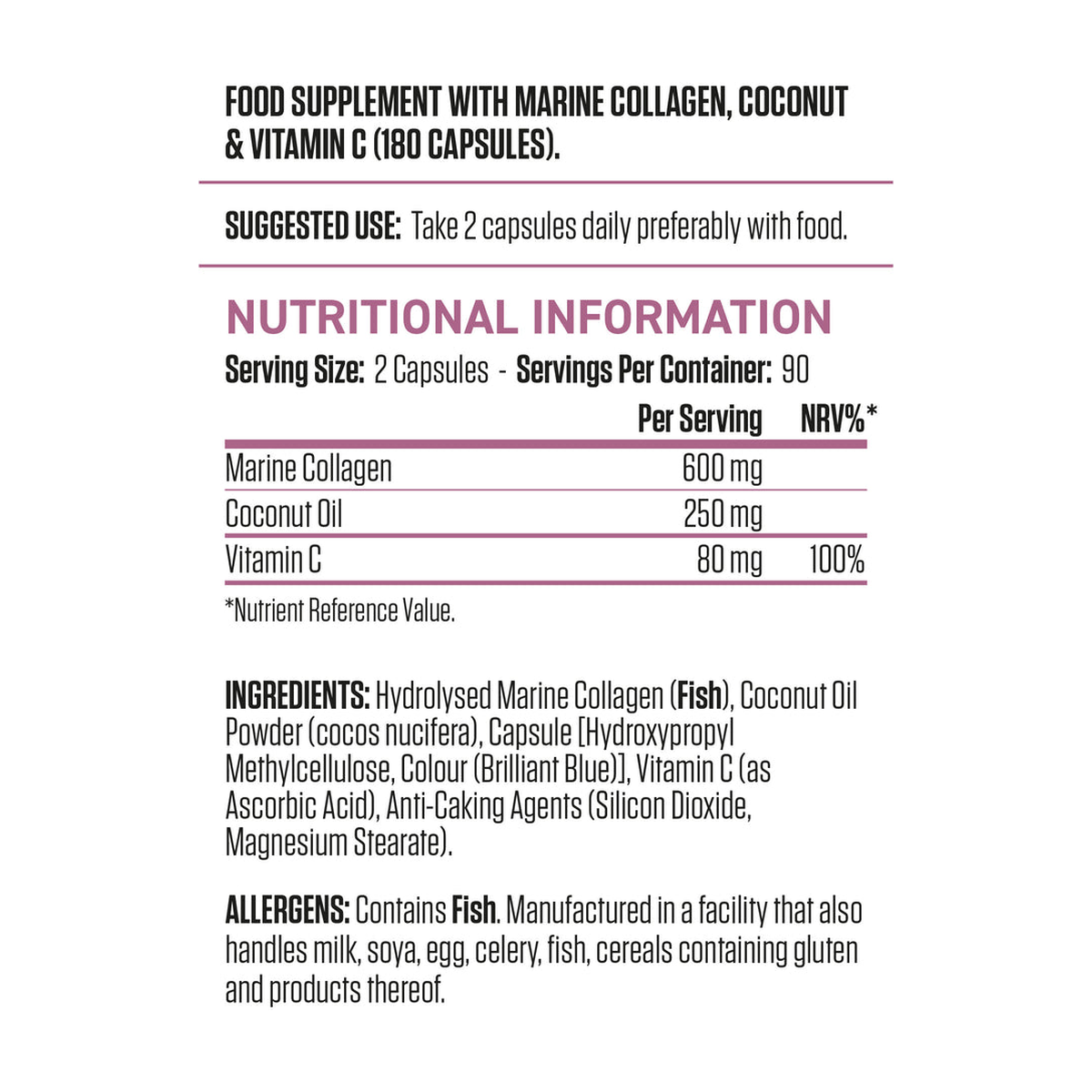 Applied Nutrition Collagen + Coconut - Product view 2