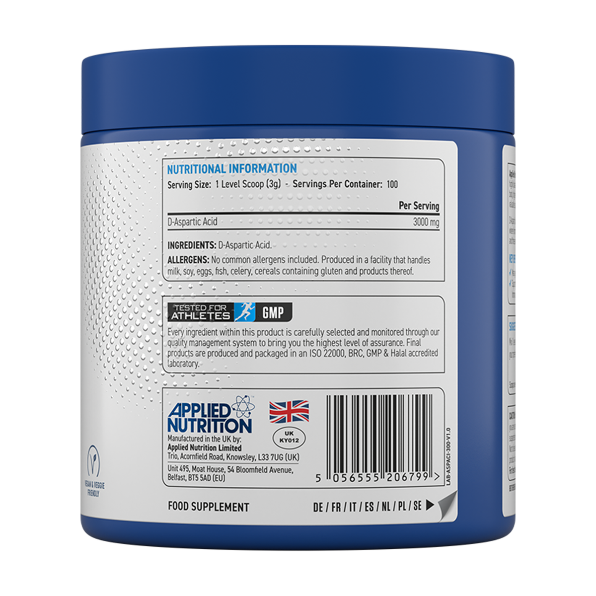 Applied Nutrition D-Aspartic Acid - Product view 2