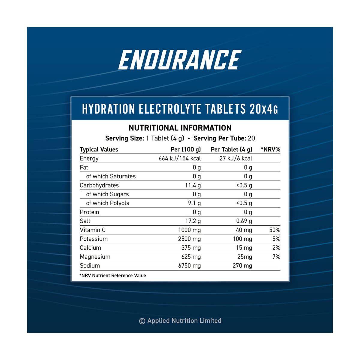 Applied Nutrition Endurance Hydration Electrolyte tabs - Product view 9