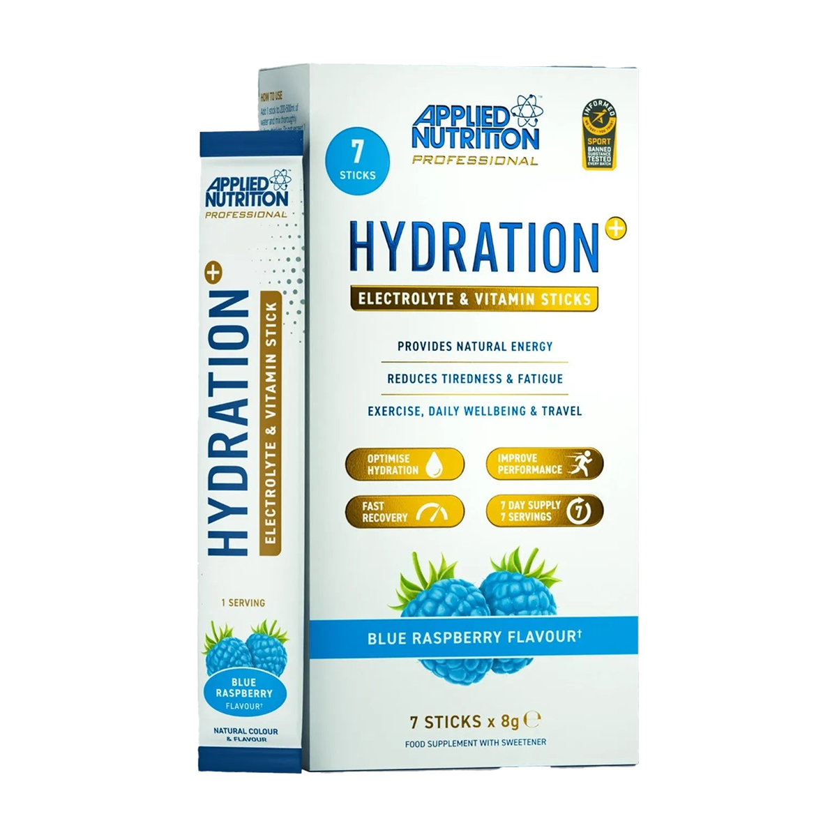 Applied Nutrition Hydration+ Stick Pack - 7 x 8 g