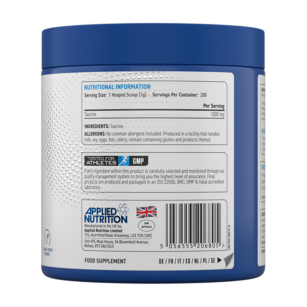 Applied Nutrition Taurine - Product view 2