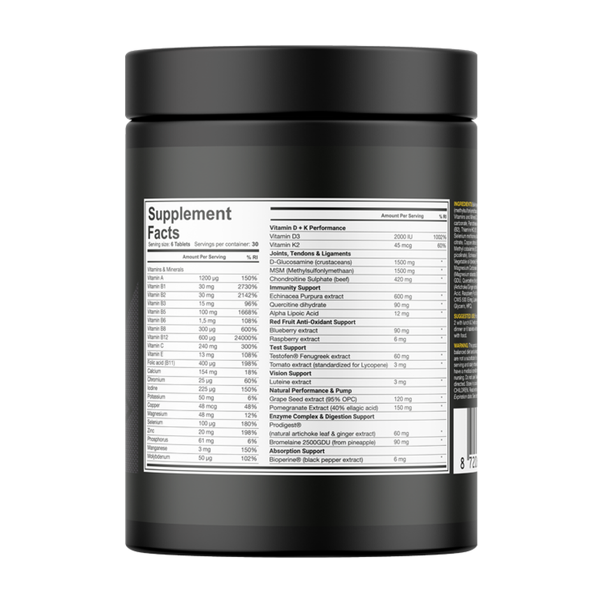 Dedicated Nutrition Alpha Triad - Product view 2
