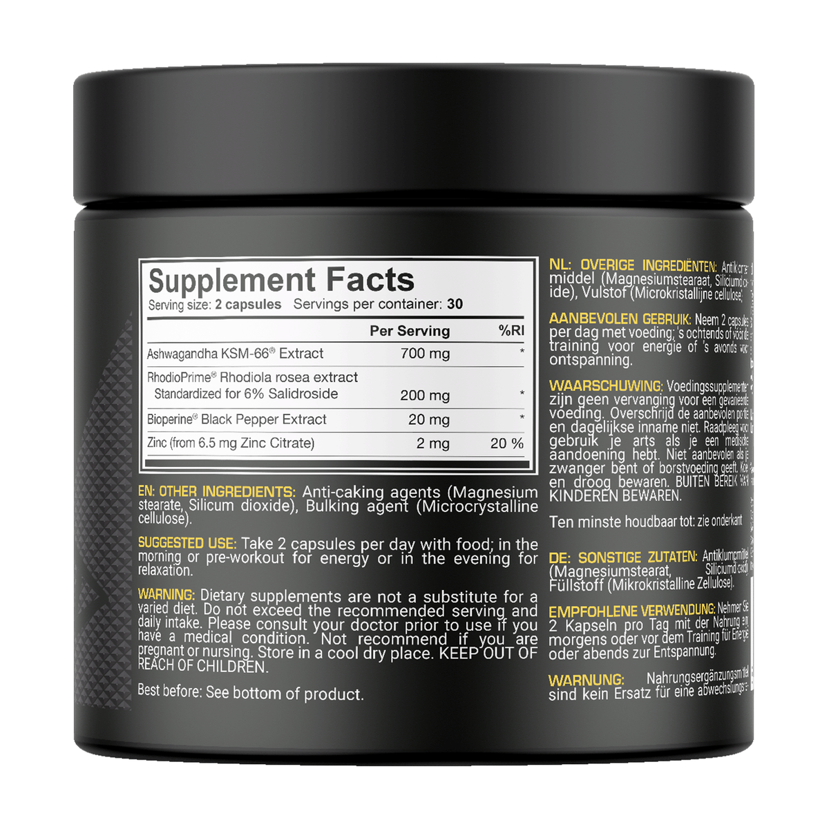 Dedicated Nutrition ASHWA-BOL - Product view 2