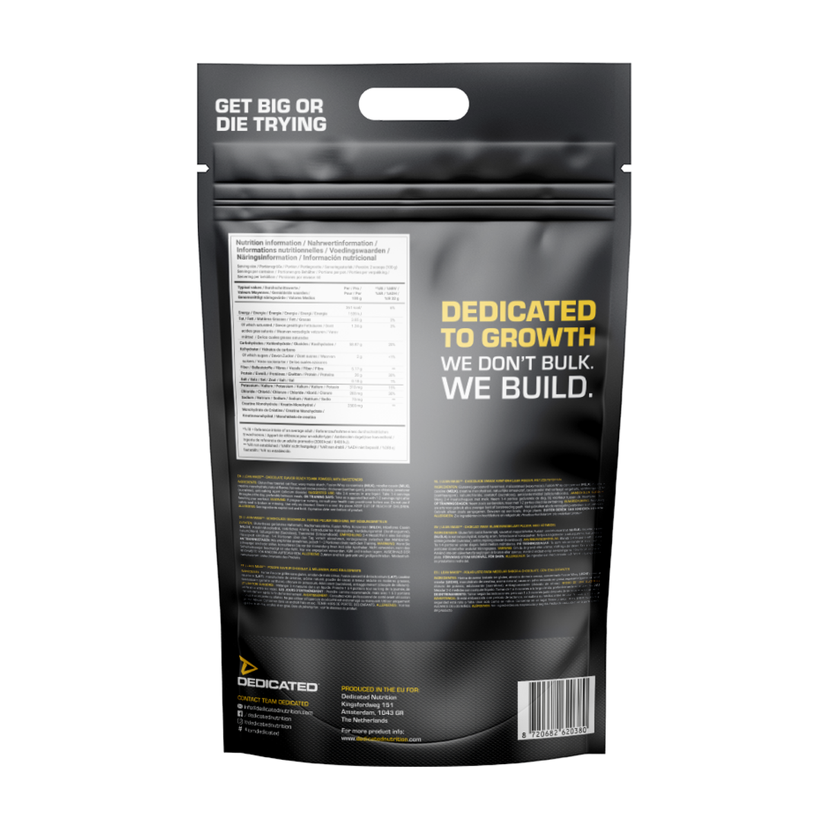 Dedicated Nutrition Lean Mass Gainer - Produktansicht 7