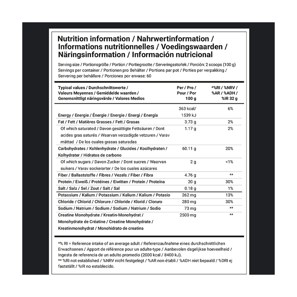 Dedicated Nutrition Lean Mass Gainer - Produktansicht 8