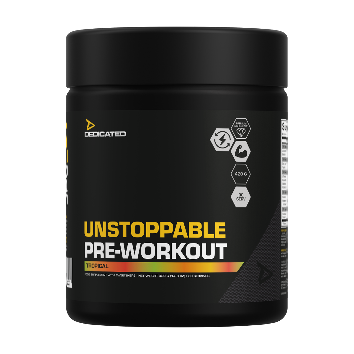 Dedicated Nutrition Unstoppable Pre-workout - Produktansicht 3