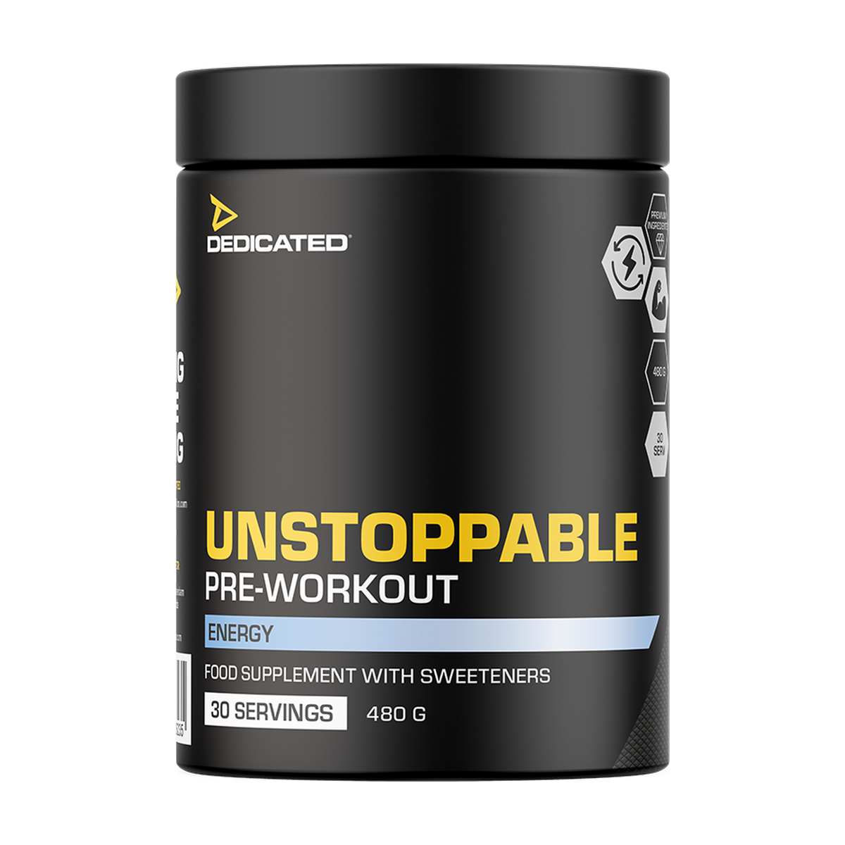 Dedicated Nutrition Unstoppable Pre-workout - Produktansicht 4