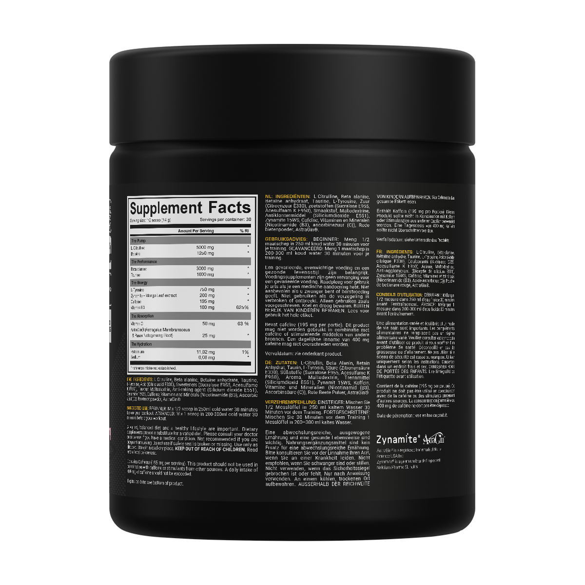 Dedicated Nutrition Unstoppable Pre-workout - Produktansicht 5