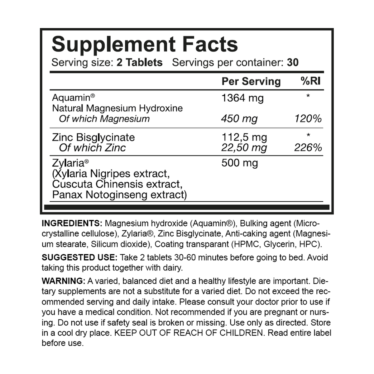 Dedicated Nutrition ZM-z - Product view 3