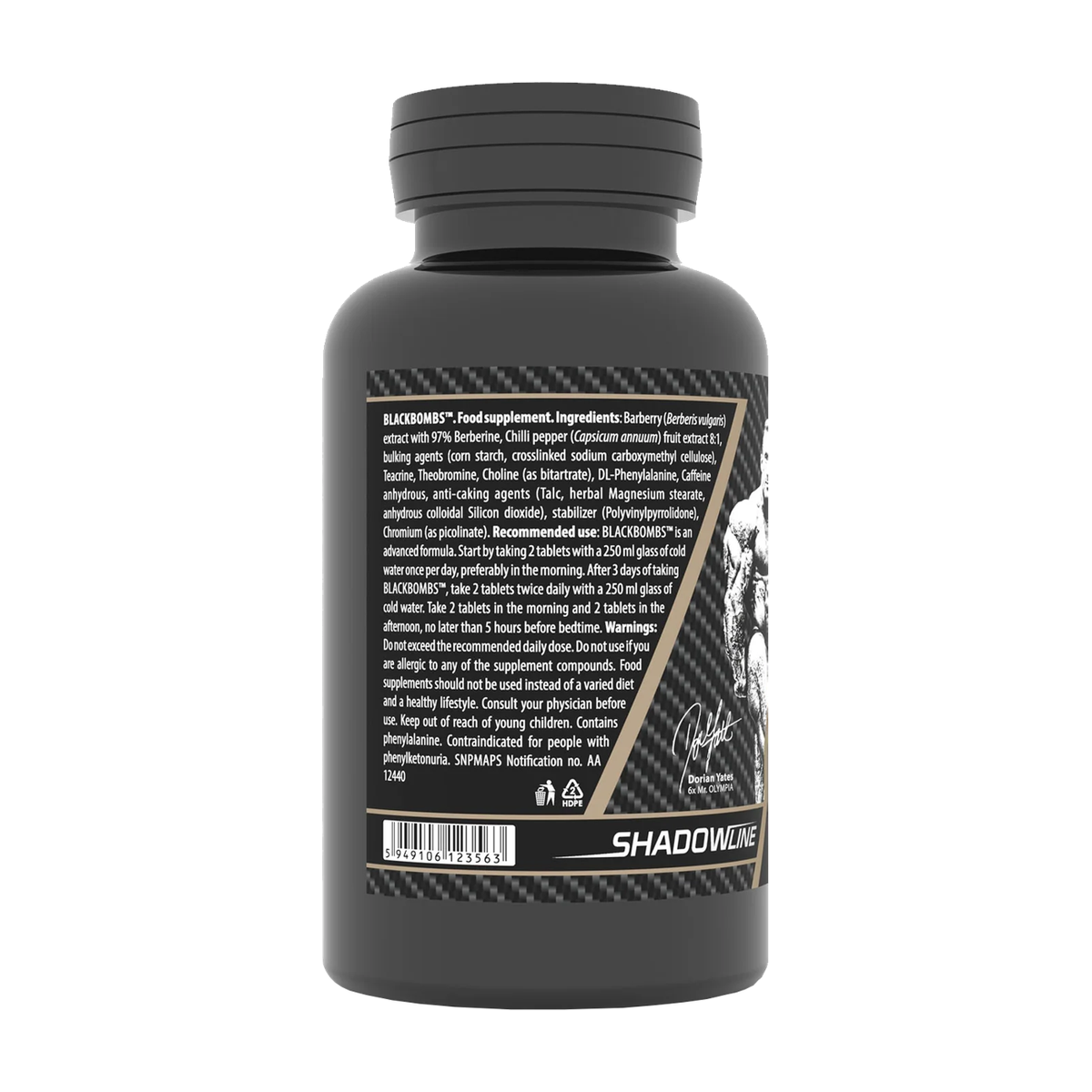 DY Nutrition BlackBombs Fatburner - Produktansicht 3