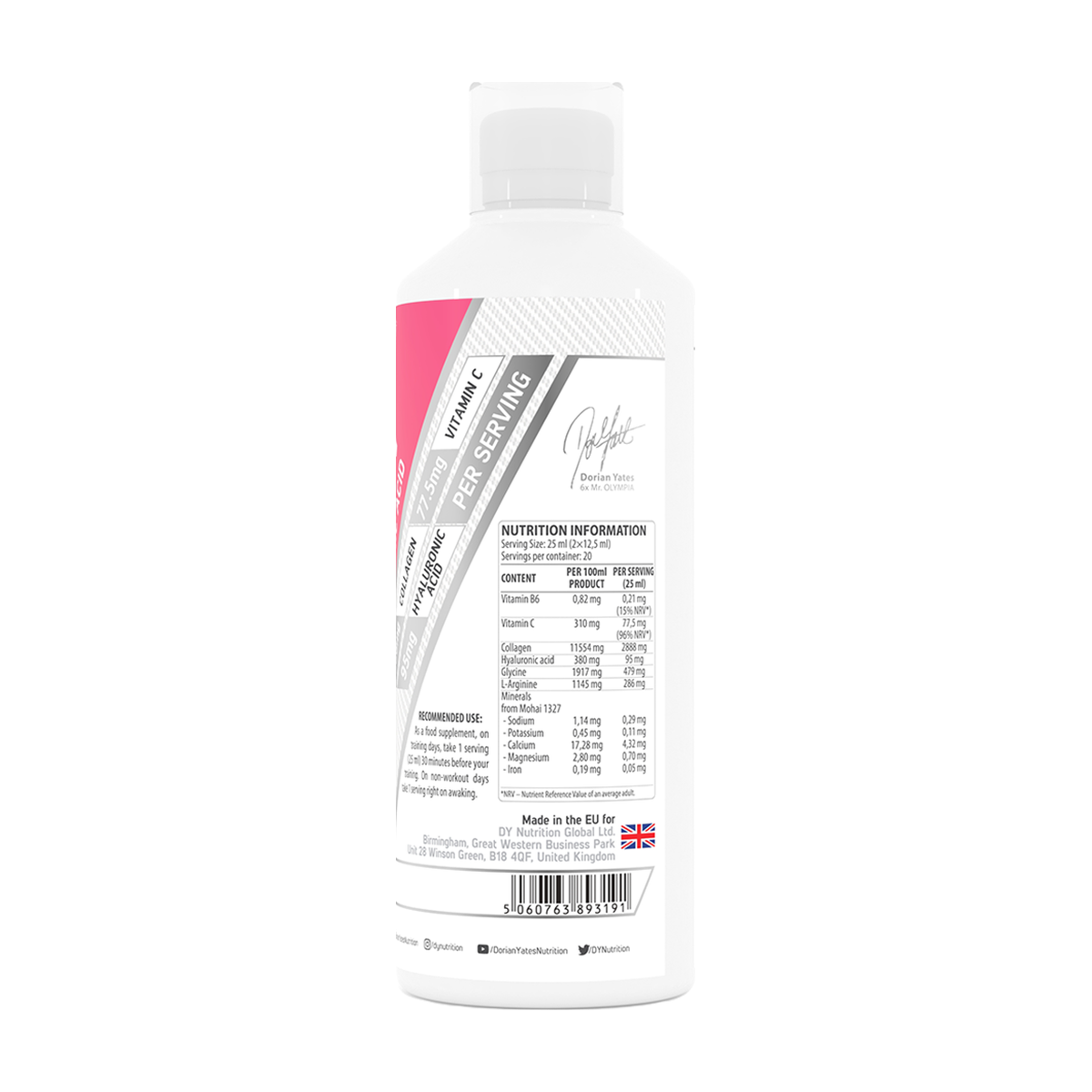 DY Nutrition Collagen + Vitamin C + Hyaluronic Acid - Produktansicht 4