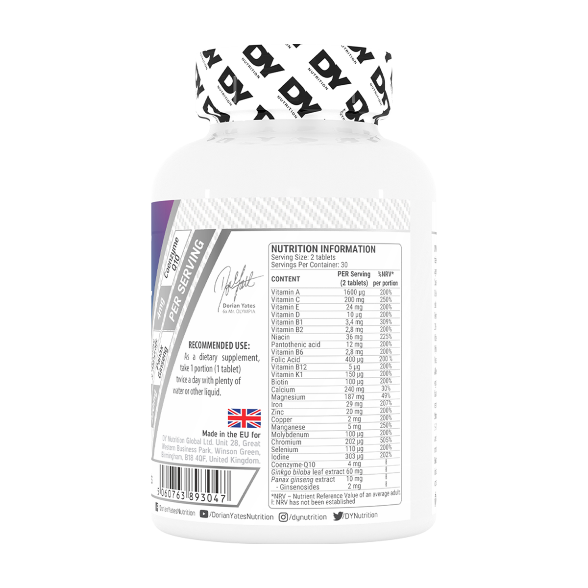 DY Nutrition Multivitamin Complex - Product view 2
