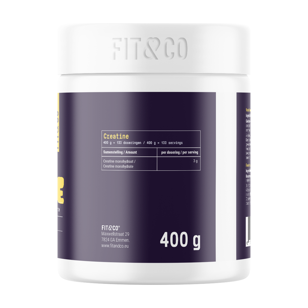 Fit & Co Creatine Monohydraat - Produktansicht 2