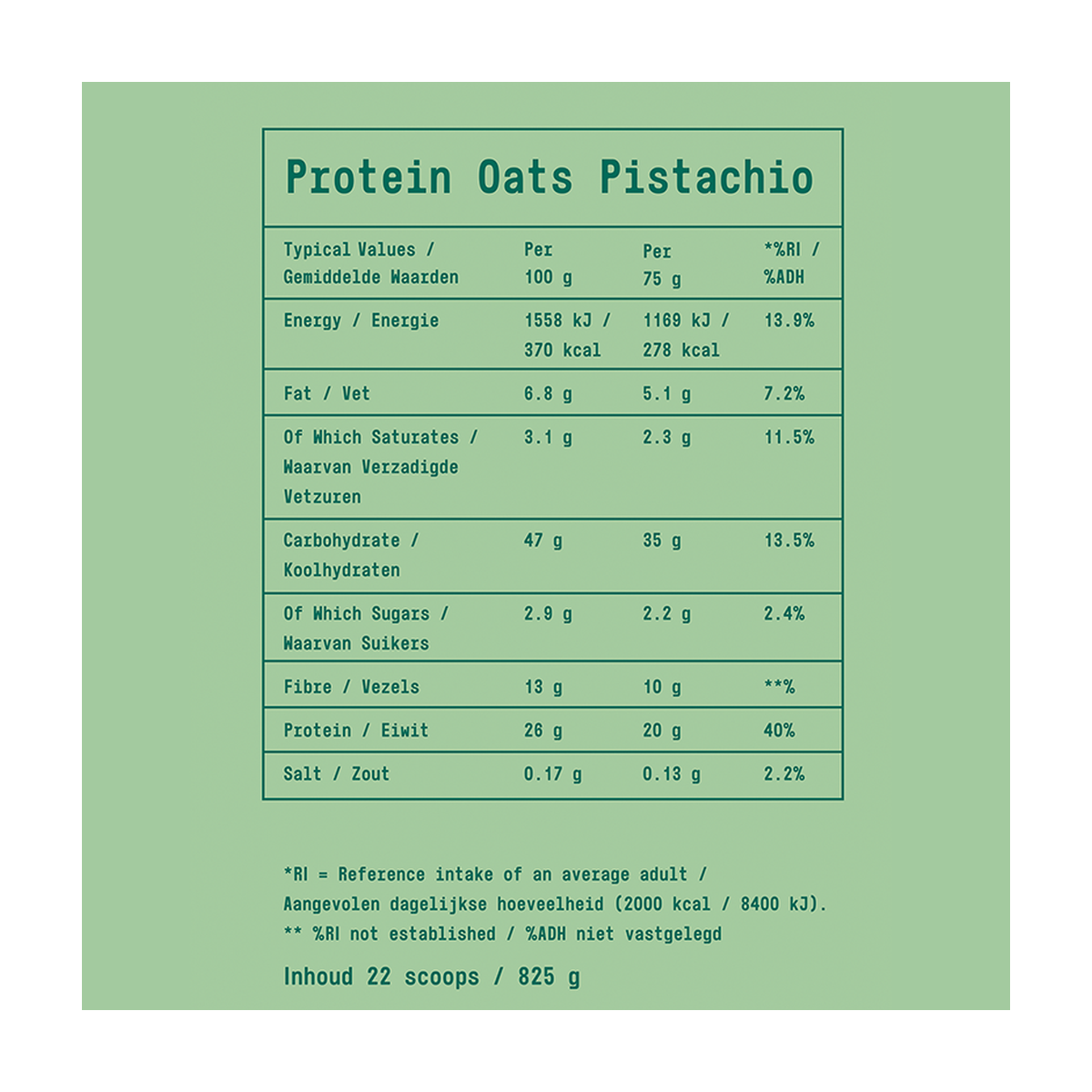 Fit & Co Protein Oats Pistachio - Product view 7