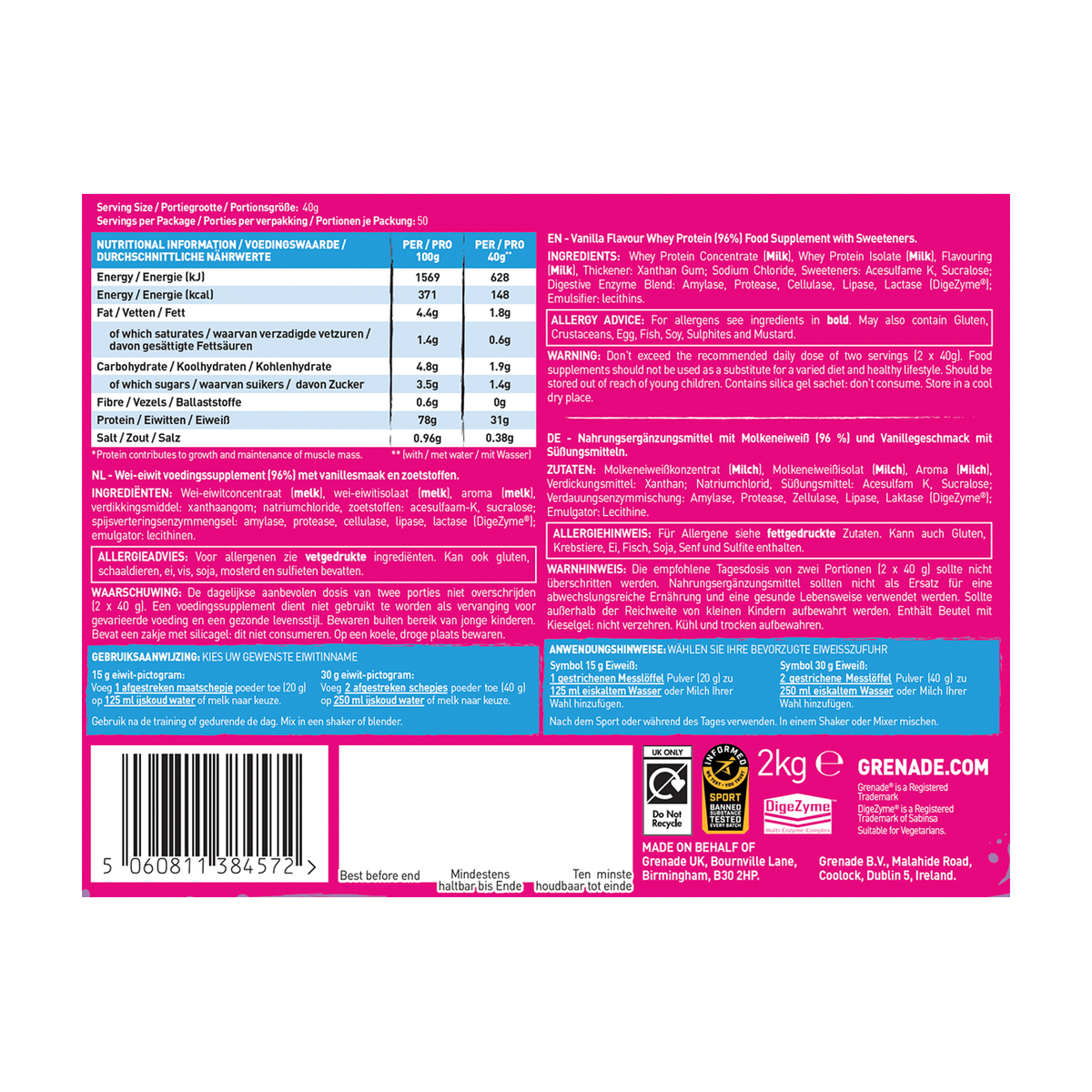 Grenade Protein - Produktansicht 5