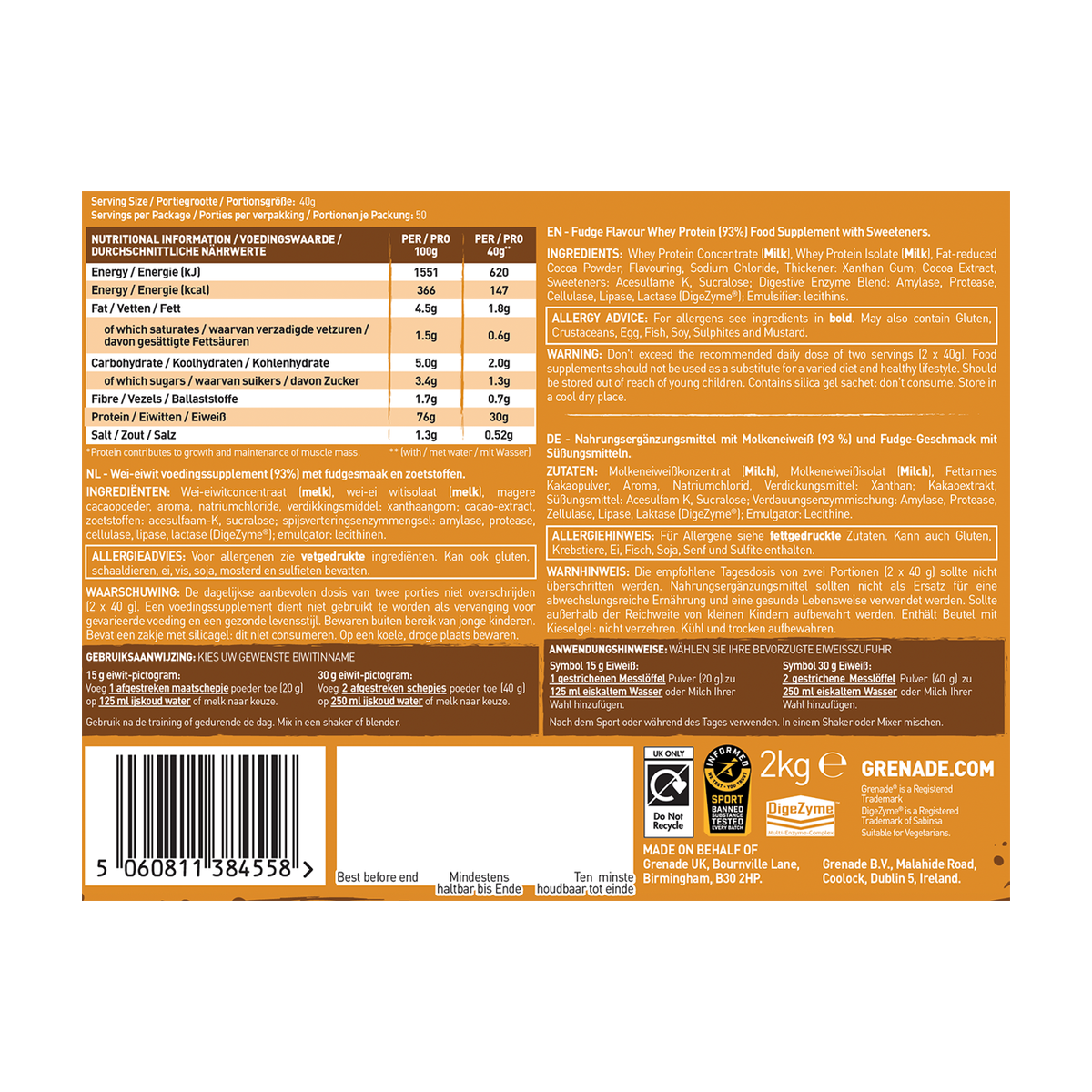 Grenade Protein - Produktansicht 6