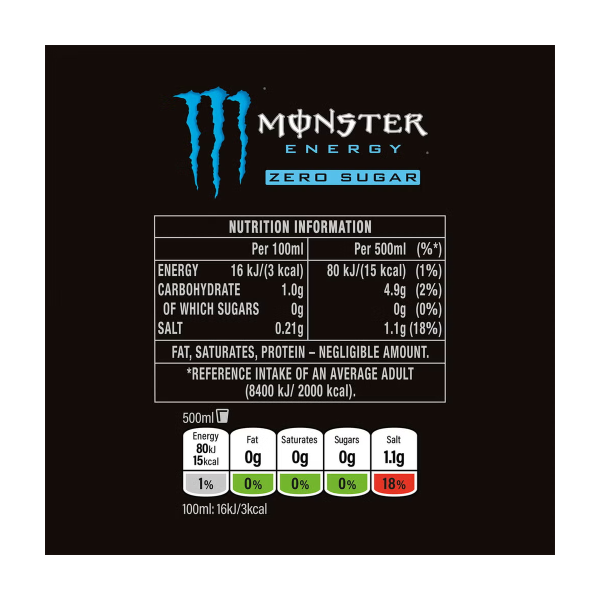 Monster Energy Absolutely Zero - Produktansicht 4