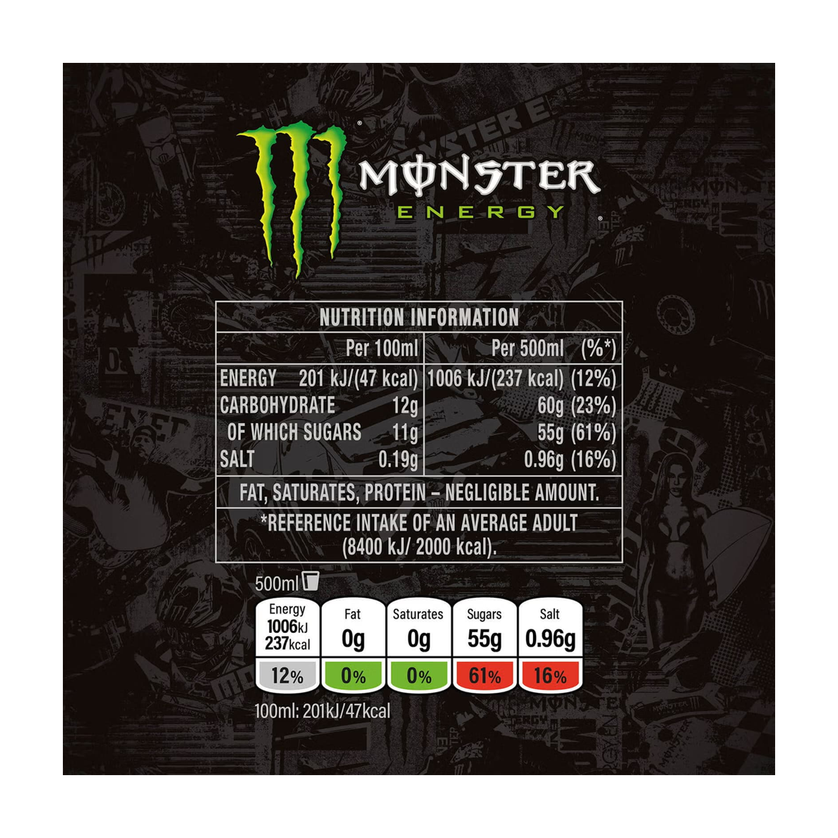 Monster Energy Original (4 x 500 ml) - Produktansicht 4