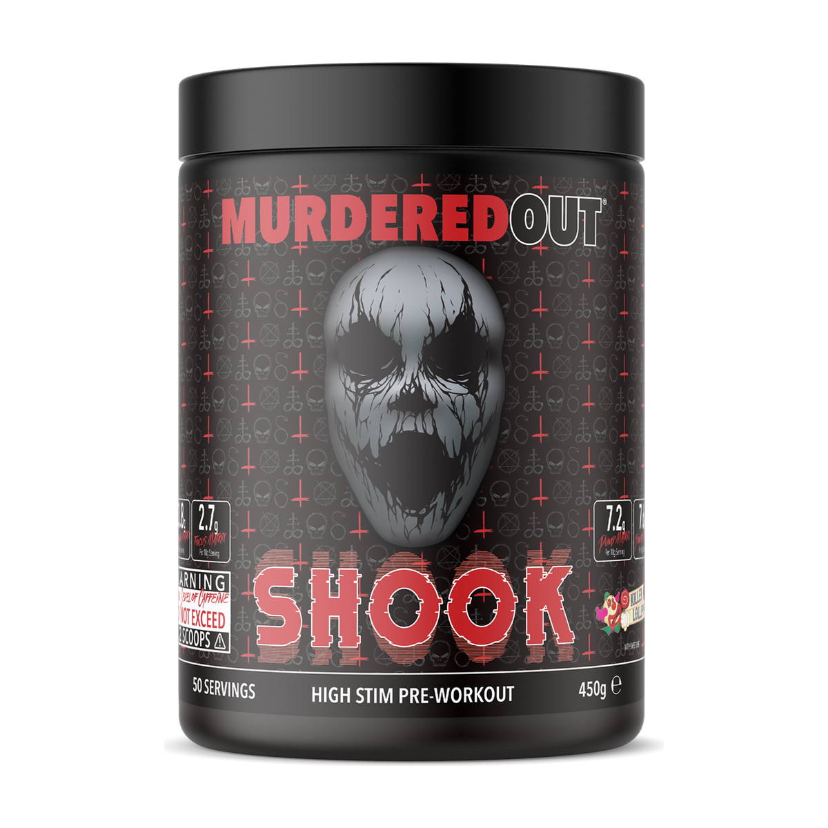 Murdered Out SHOOK Pre-workout - Product view 3