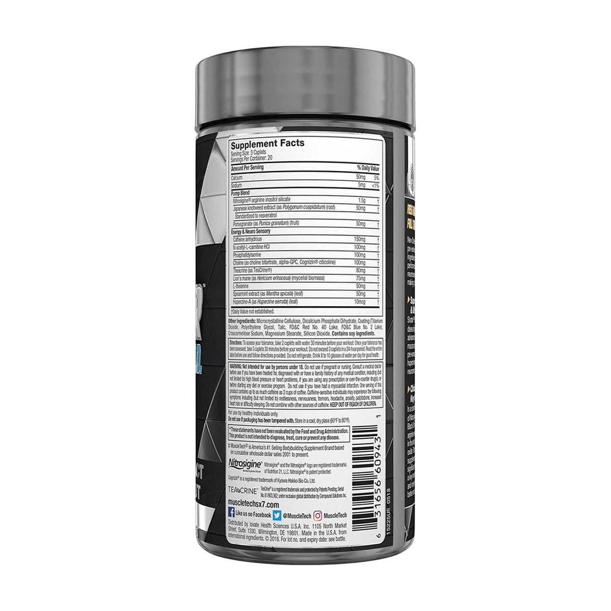 MuscleTech Black Onyx Neuro NO - Product view 2