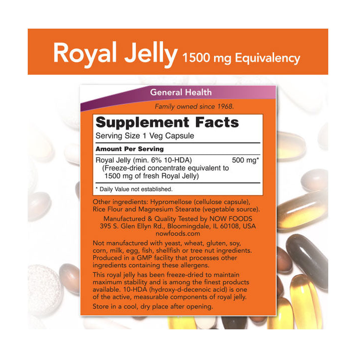 NOW Foods NOW2565 Royal Jelly 1500 mg - Produktansicht 2