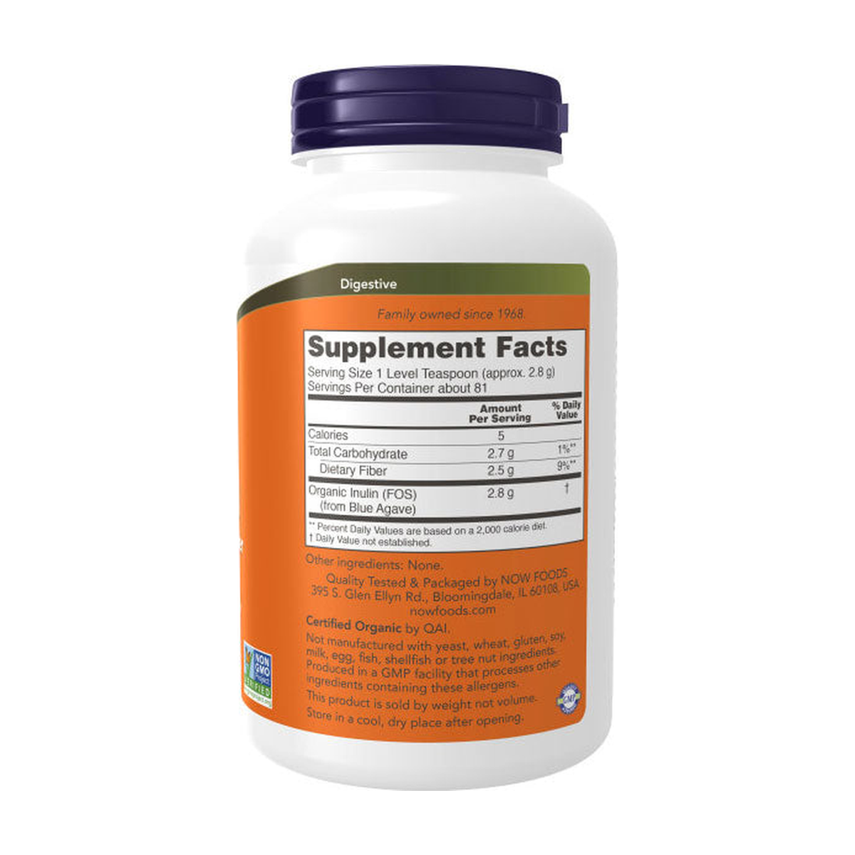 NOW Foods NOW2944 Inulin Powder Organic - Produktansicht 3
