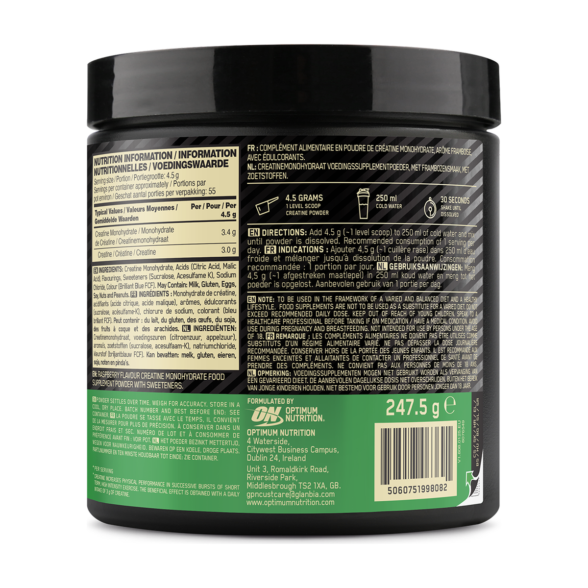 Optimum Nutrition Flavoured Micronised Creatine Powder - Produktansicht 5