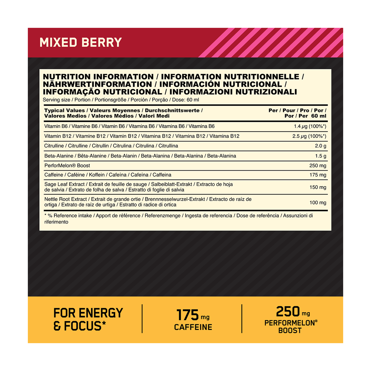 Optimum Nutrition Gold Standard Pre-workout Shot - Produktansicht 5