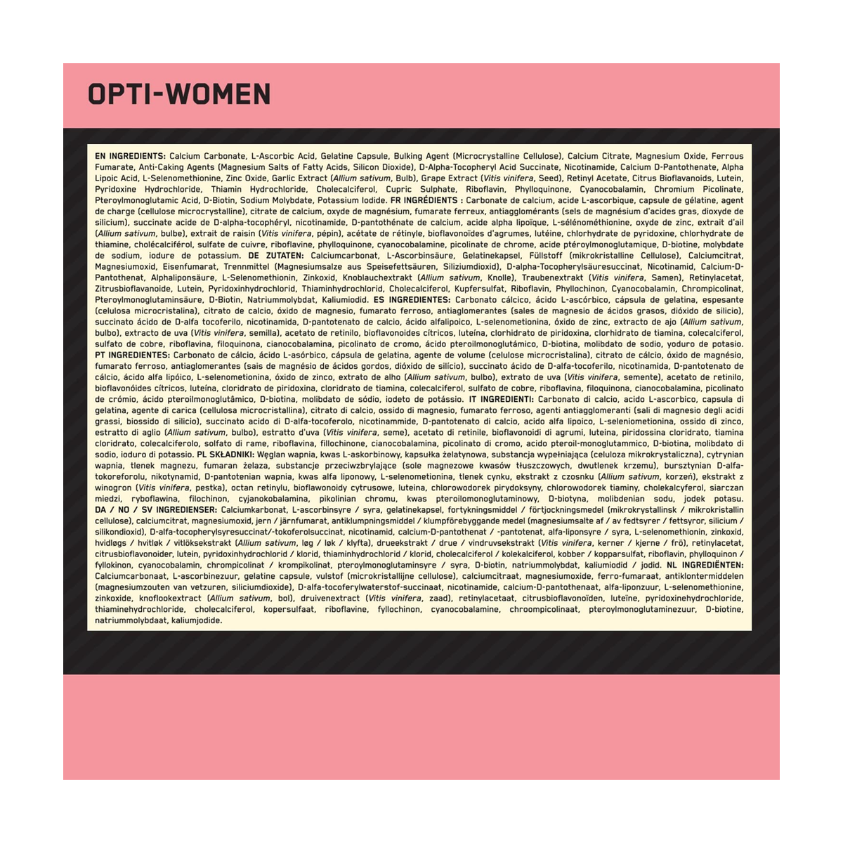 Optimum Nutrition Opti-Women - Product view 3