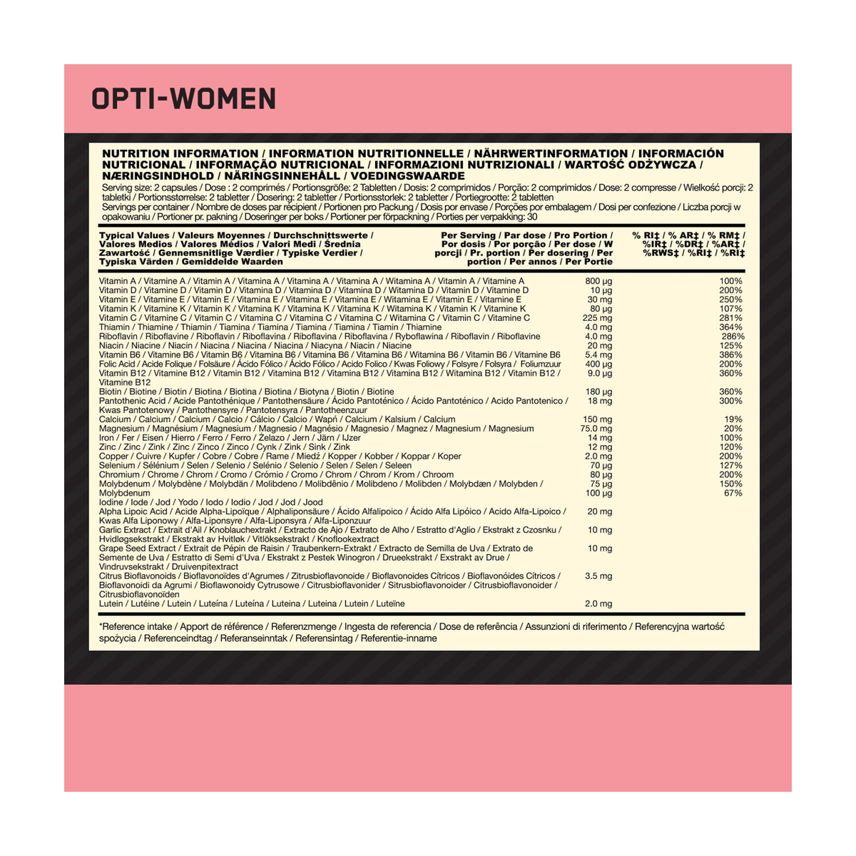 Optimum Nutrition Opti-Women - Product view 6