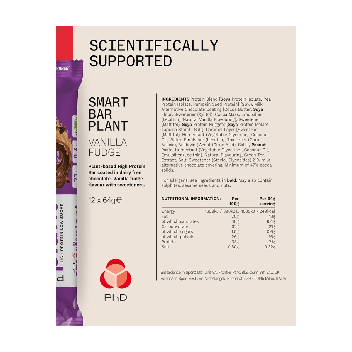 PhD Nutrition Smart Plant Bars - Produktansicht 5