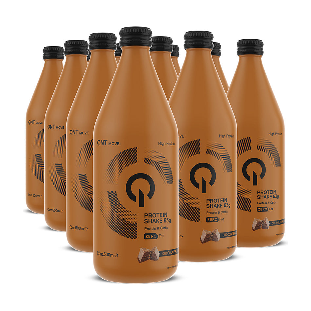 QNT Protein Shake Glass Bottle - Produktansicht 3