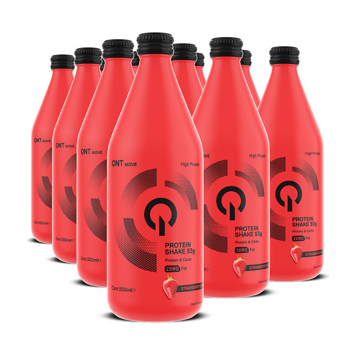 QNT Protein Shake Glass Bottle - Produktansicht 5