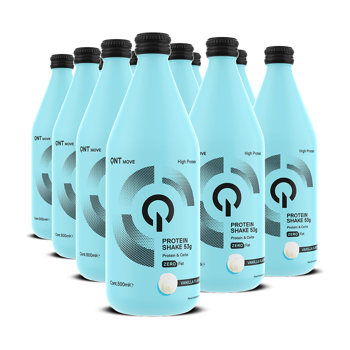 QNT Protein Shake Glass Bottle - Produktansicht 6