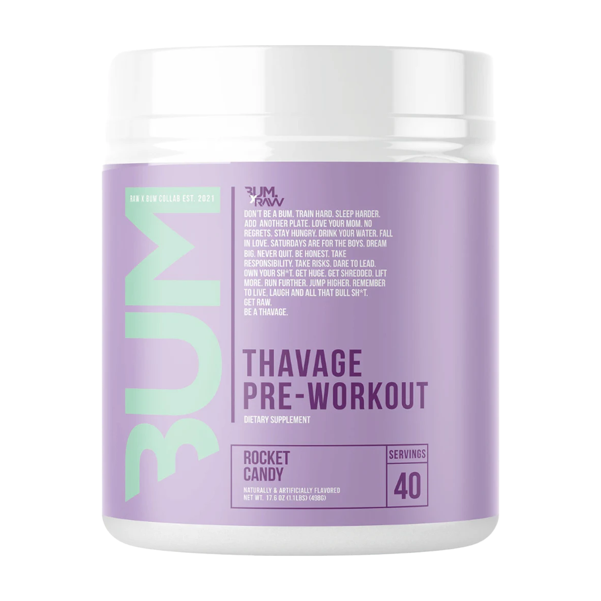RAW CBUM Thavage Pre-workout - Produktansicht 9