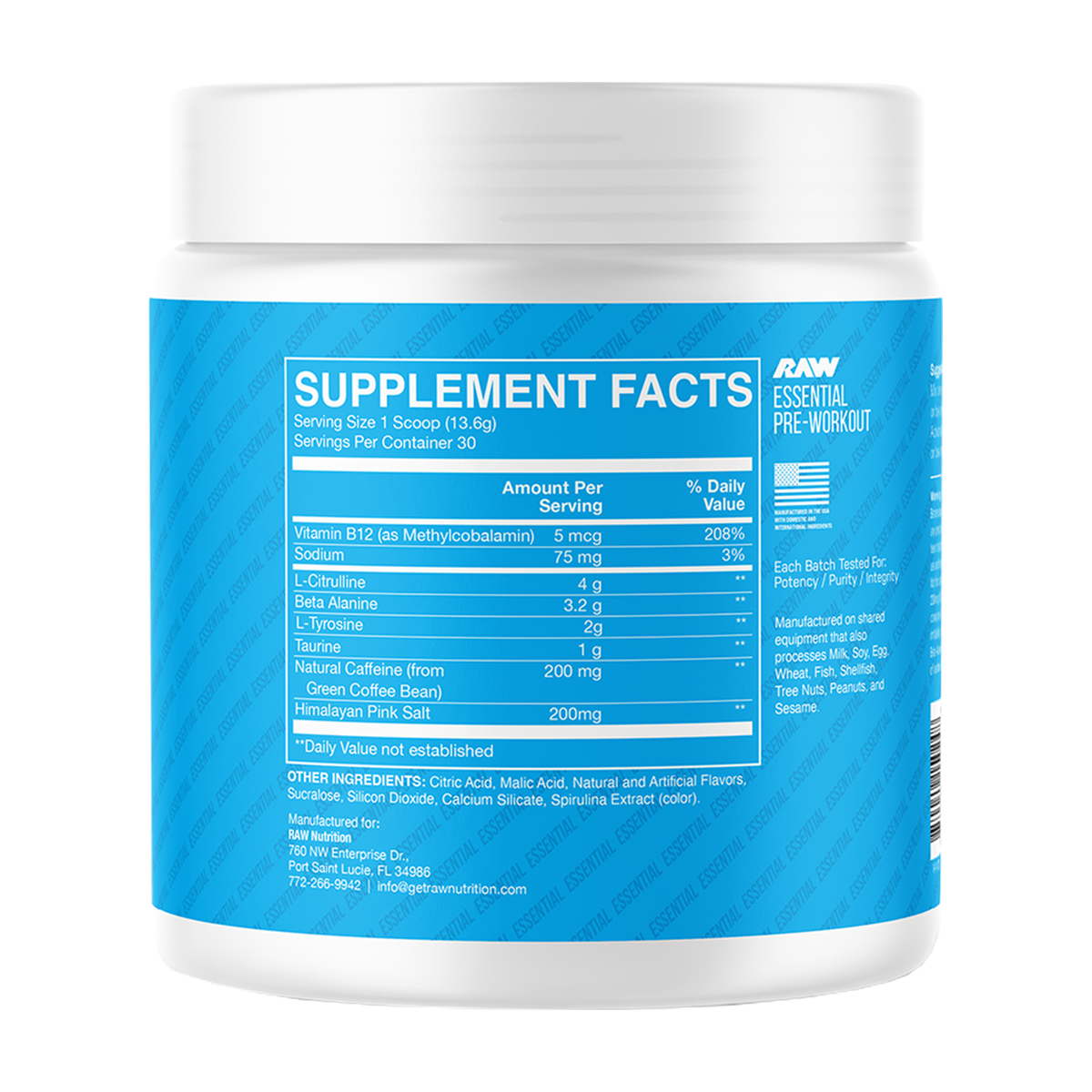 RAW Essential Pre-workout - Product view 9