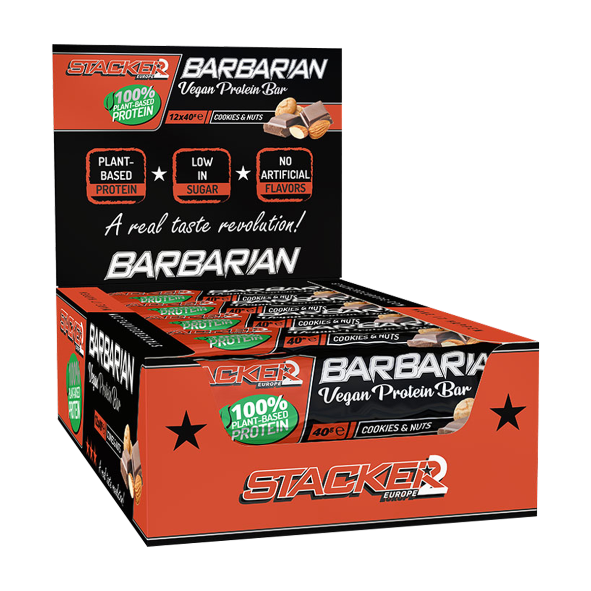 Stacker2 Barbarian Vegan Protein Bar - Product view 2