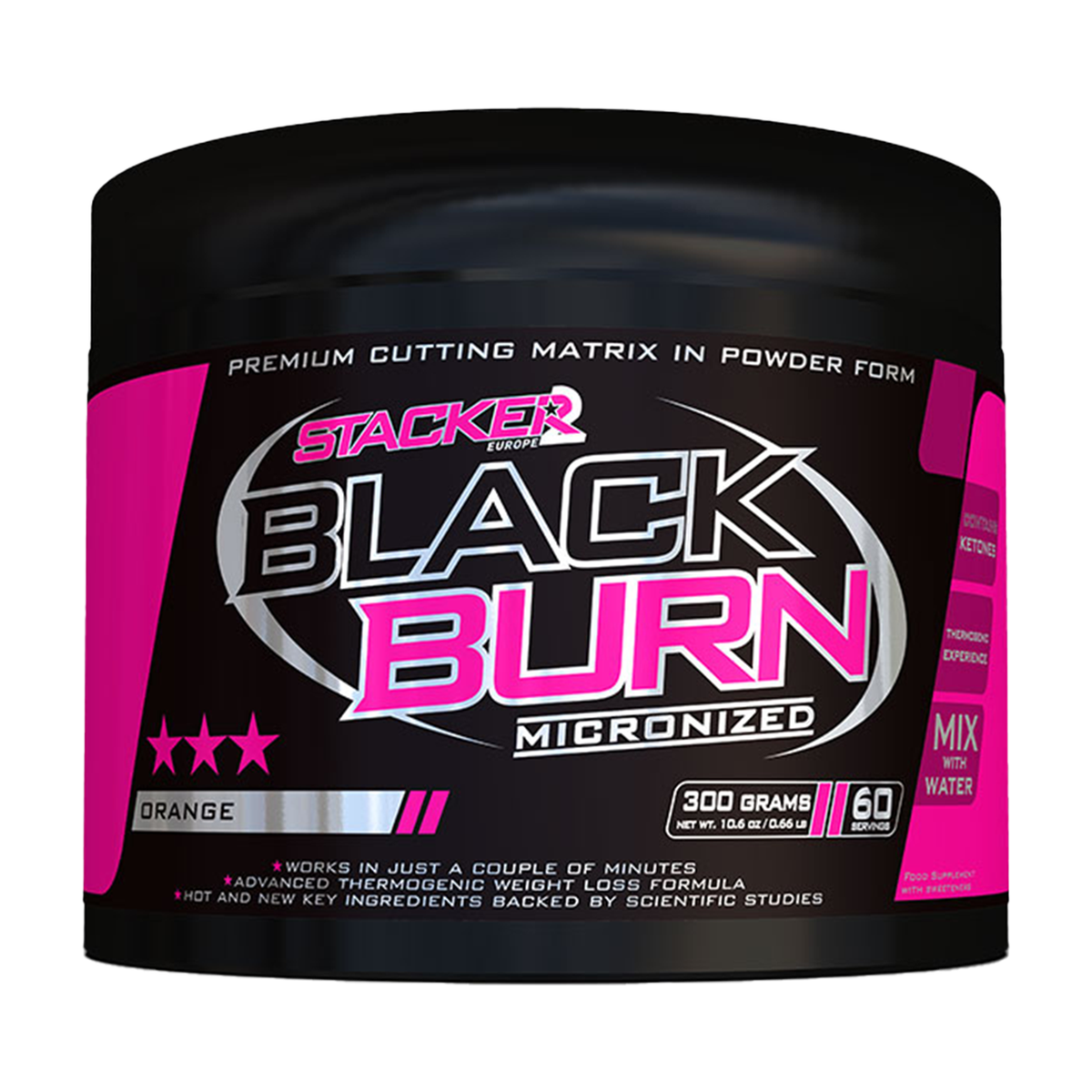 Stacker2 Black Burn Micronized - 300 g