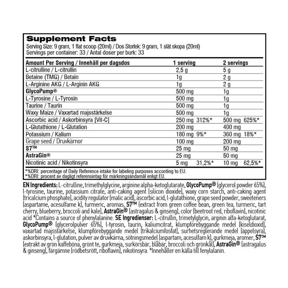 Swedish Supplements Bloody Pump - Product view 2