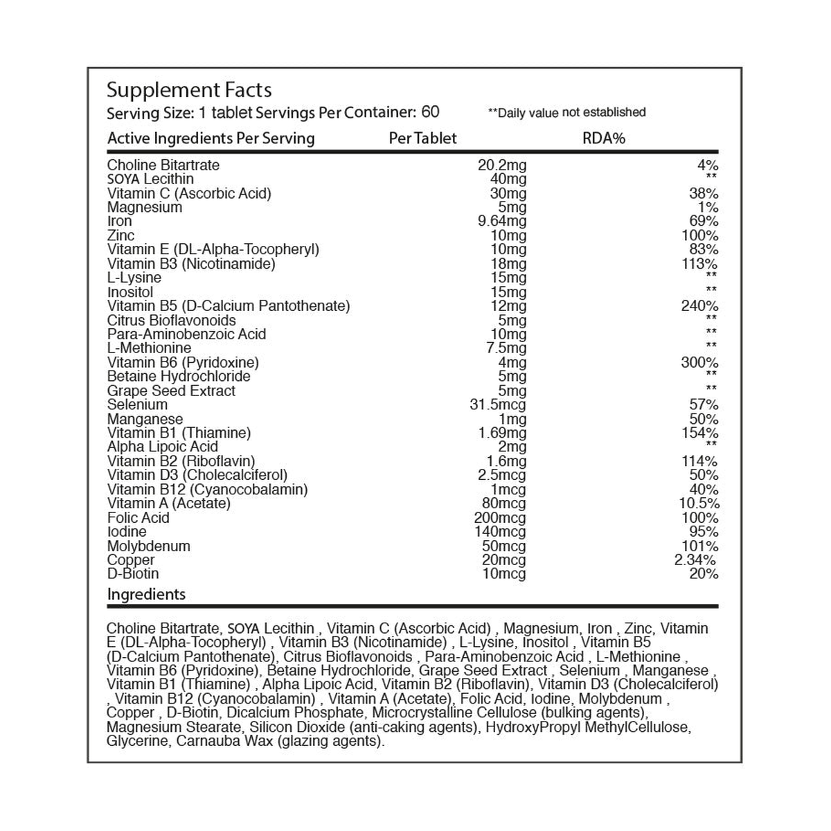 Warrior Multi-Vitamin - Product view 2